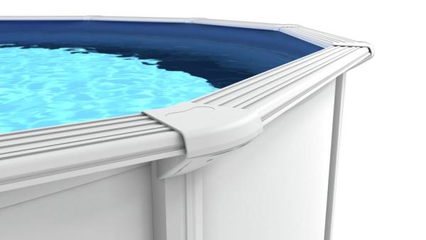 Steinbach Stahlwandpool Set Nuovo de Luxe II Ø 360 x 120 cm Innenfolie blau 012141